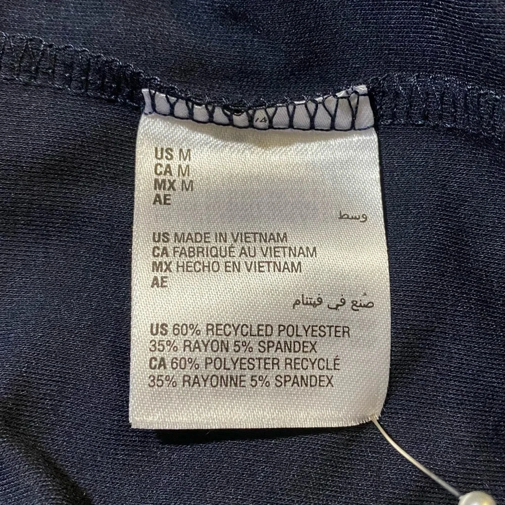 Women’s Alfani Stretch Long-sleeve Blue Shirt Size Medium - Picture 5 of 6